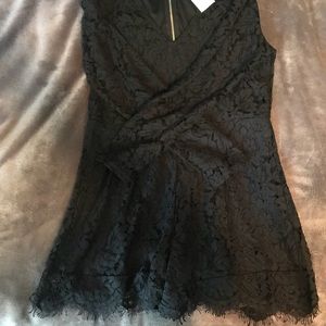 lacy black romper